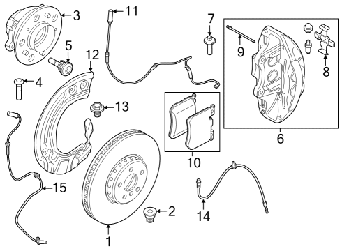 2020 BMW X3 Anti-Lock Brakes PROTECTION PLATE RIGHT Diagram for 34108064558