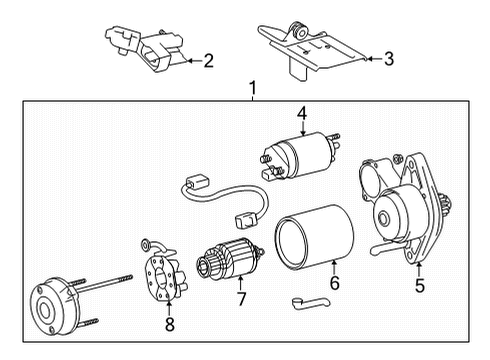 Starter SWITCH ASSY, MAIN Diagram for 2815047250