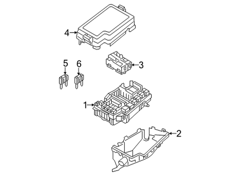 Fuse & Relay PCB BLOCK ASSY Diagram for 91959GI100
