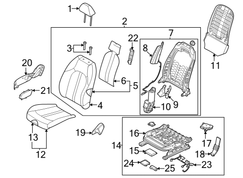 Passenger Seat Components Heater-Front Seat Ba Diagram for 88370L3010