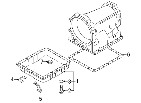 2004 Infiniti M45 Transmission Gasket-Oil Pan Diagram for 3139790X00
