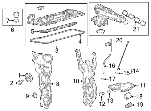Engine Parts GASKET, CYLINDER HEA Diagram for 11214F0020