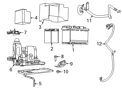2017 Jeep Compass Battery Battery Wiring Diagram for 68206655AA