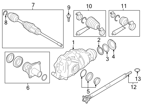 Carrier & Front Axles REPAIR KIT OUTPUT RADIAL SHA:889520 Diagram for 31508860349