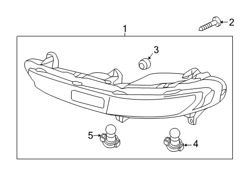 2020 Kia Sportage Signal Lamps Lamp Assembly-Rear Fog & Diagram for 92405D9700