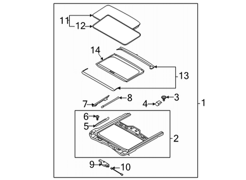 Sunroof Motor Assy-Sunroof Diagram for 81680Q5000