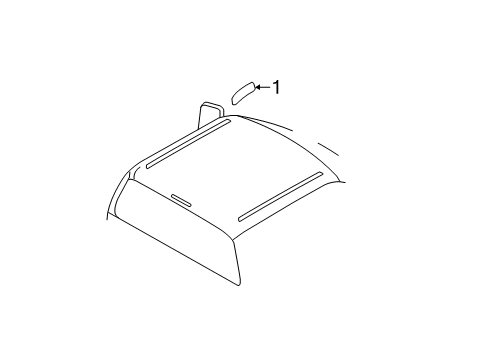 2016 Ford F-250 Super Duty Exterior Trim - Cab Roof Molding Diagram for 8C3Z2851728APTM