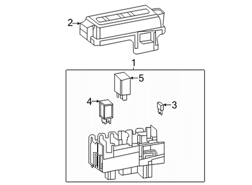 2022 GMC Sierra 3500 HD Fuse & Relay Fuse & Relay Box Diagram for 84738241