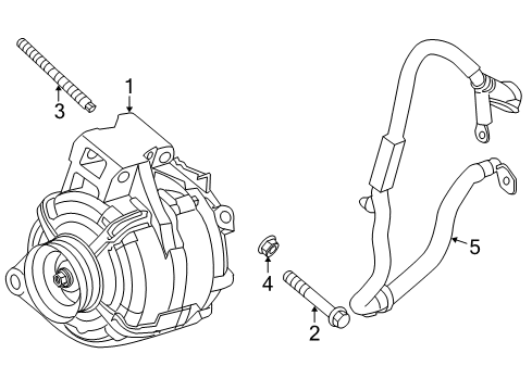 2015 Chevrolet Equinox Alternator Alternator Diagram for 22988006