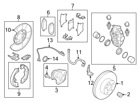 Brake Components Disc Brake Kit Diagram for D1080JL00A
