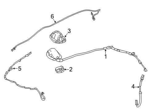 2019 Nissan Leaf Antenna & Radio CONT ASSY Diagram for 2591A5SP6A
