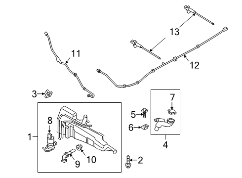 2021 Ford Escape Wipers SENSOR ASY Diagram for LJ6Z17B649B