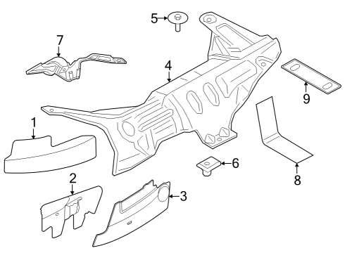 Heat Shields SHIELD Diagram for ML3Z5G221D