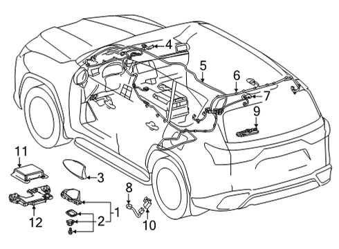 Navigation System Antenna Assembly, AMPLIF Diagram for 8630048351