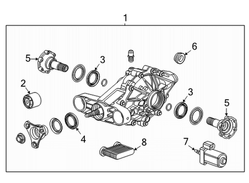 Axle & Differential - Rear SHAFT ASM-R/AXL Diagram for 84649190