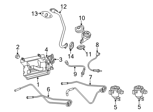 2006 Jeep Commander Powertrain Control CANISTER-Vapor Diagram for 4891762AA