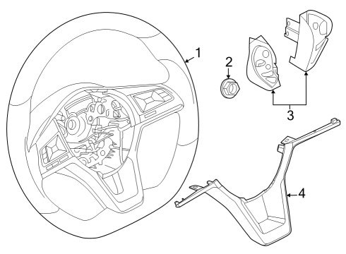 2018 Nissan Leaf Cruise Control System Sensor Assy-Distance Diagram for 284385SA0C