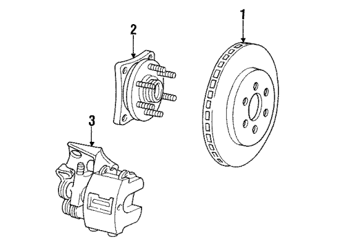 2001 Dodge Viper Rear Brakes CALIPER-Disc Brake Diagram for 5066483AA