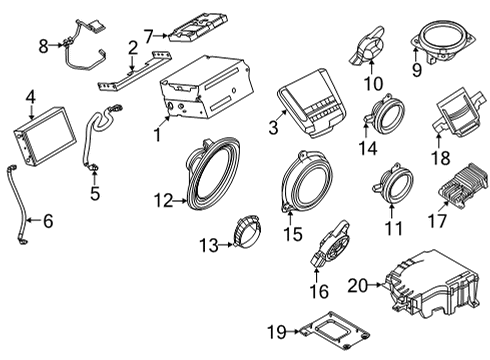Sound System Speaker Unit Diagram for 281535CA2C