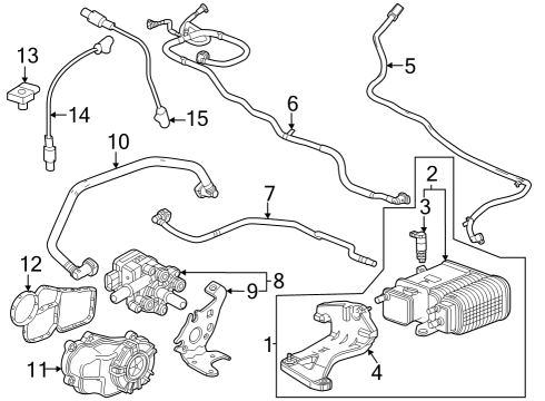 Powertrain Control SEPARATOR ASM-PCV OIL Diagram for 12722131