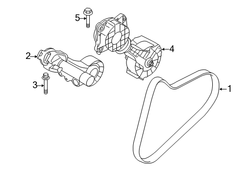 2008 Mini Cooper Belts & Pulleys Asa-Bolt Diagram for 11287560445