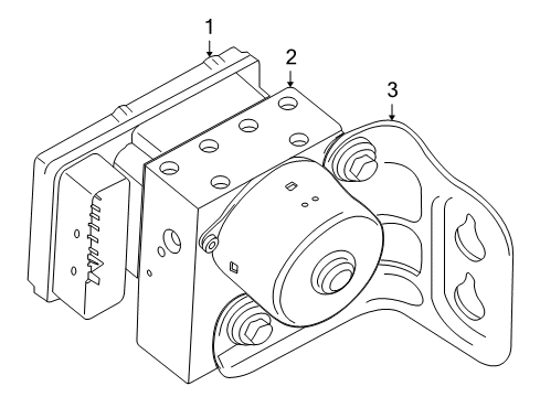 2013 Dodge Journey ABS Components Electrical Anti-Lock Brake System Control Diagram for 68067671AA