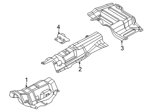 2022 Ford Maverick Heat Shields INSULATOR - SOUND Diagram for LX6Z11135E