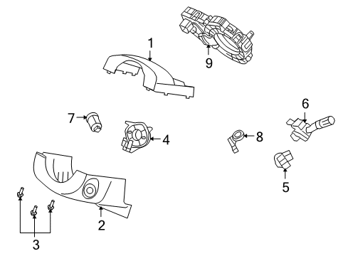 2010 Lincoln MKX Anti-Theft Components Module Diagram for AT4Z15604E