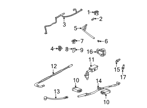 2004 Ford Explorer EGR System, Emission Diagram 2 - Thumbnail