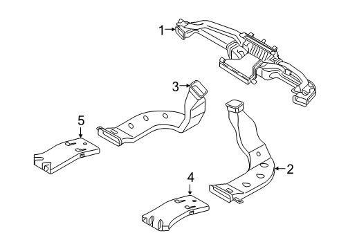 2021 Kia Telluride Ducts Pad U Diagram for 97470S9000