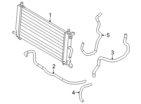 2009 Toyota Highlander Inverter Cooling Components Hose Diagram for G922648030