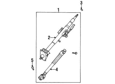 Steering Column & Wheel, Steering Gear & Linkage Bolt-Set Diagram for 0K01232855