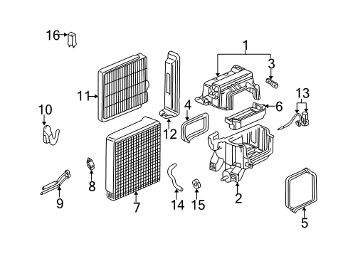 2006 Honda Pilot Air Conditioner Gasket B Diagram for 80217S0XA01