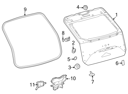 Gate & Hardware STOPPER, RR Bumper Diagram for 5259976010