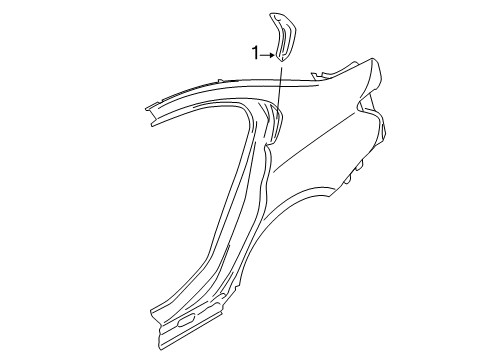 2021 BMW M340i Exterior Trim - Quarter Panel Clip Diagram for 51137497365