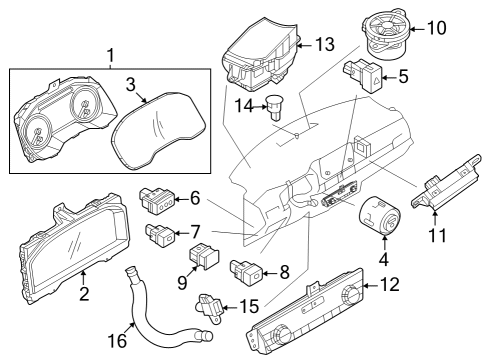 Automatic Temperature Controls Actuator Assy-Air Mix Diagram for 277326RF1A