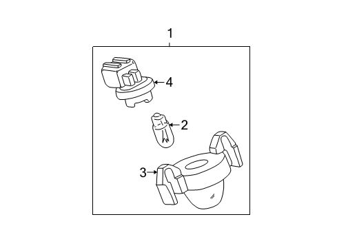 2001 Toyota Tundra License Lamps Diagram
