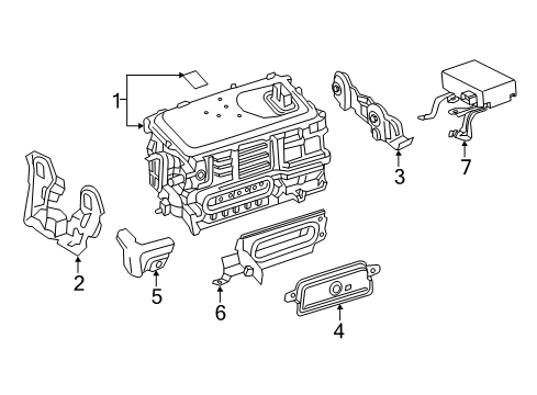 2019 Toyota Prius AWD-e Electrical Components Inverter Diagram for G920049146