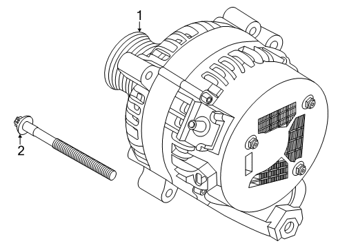 2020 BMW X1 Alternator ALTERNATOR Diagram for 12315A157A9
