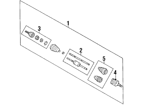 1988 Oldsmobile Cutlass Supreme Drive Axles - Front Front Wheel Drive Axle SHAFT KIT Diagram for 26008323