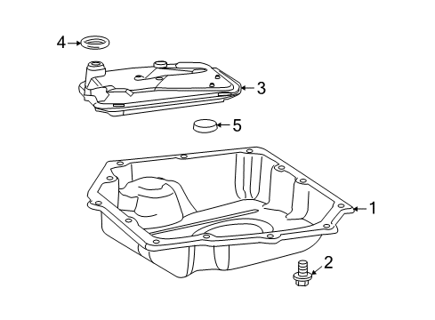 2009 Dodge Challenger Automatic Transmission Pan-Transmission Oil Diagram for 52852912AC