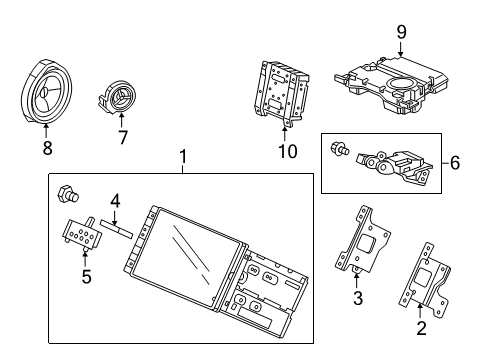 2015 Honda CR-V Navigation System Cover-Sd Diagram for 39106T1WA61