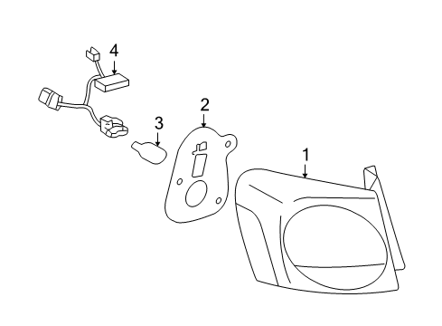 2011 Lexus GS460 Bulbs Lens Diagram for 8156130A40