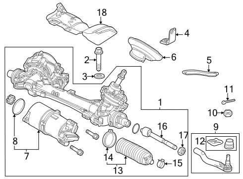 Steering Gear & Linkage BOLT, FLANGE (14X80) Diagram for 90108T20A00