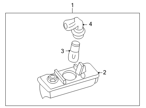2005 Lexus IS300 Bulbs License Lamp Diagram for 8127030291