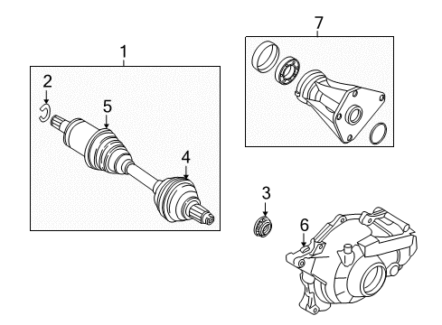 2011 BMW X6 Drive Axles - Front Repair Kit Bellows, Exterior Diagram for 31607545108
