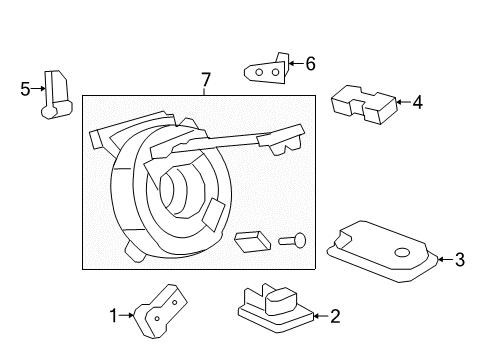 2013 GMC Acadia Air Bag Components Diagnostic Unit Diagram for 13513516