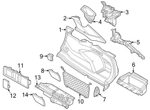 Interior Trim - Rear Body Cover Emergency Unlocking Diagram for 51477381926