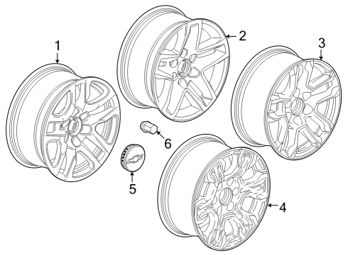 Wheels Wheel, Alloy Diagram for 23376218