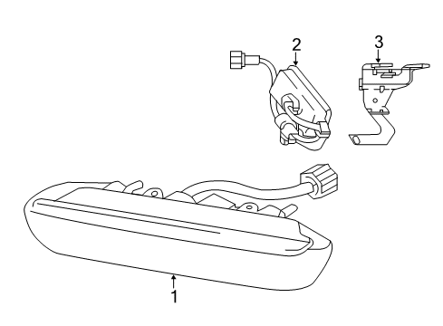 2017 Infiniti QX70 Daytime Running Lamps Bracket-Daytime Running Lamp, LH Diagram for B69261A50A